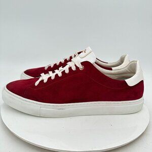 Good Man Brand Low Top Men Size 11 Red White Suede Lace Up Casual Shoes